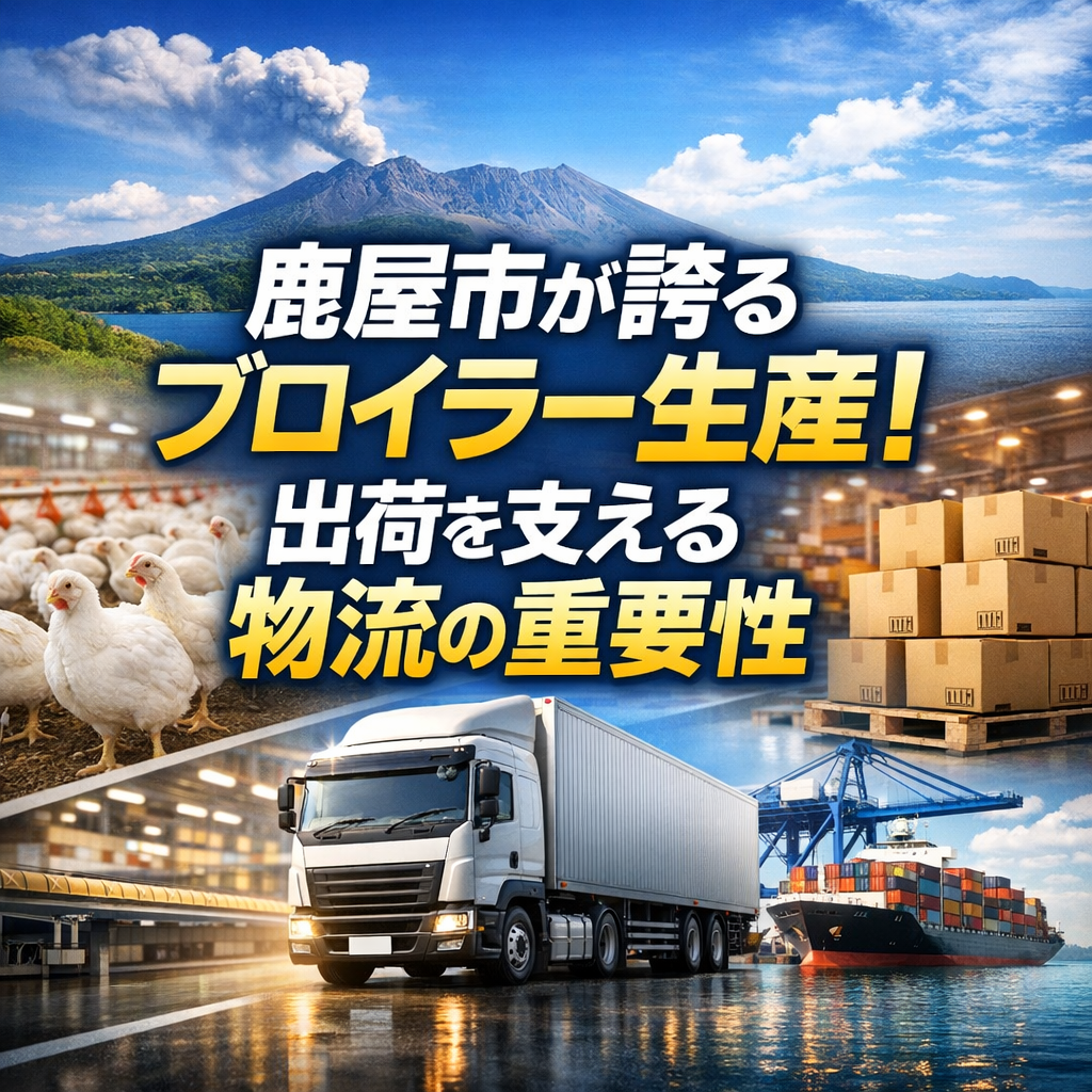 鹿屋市が誇るブロイラー生産！出荷を支える物流の重要性
