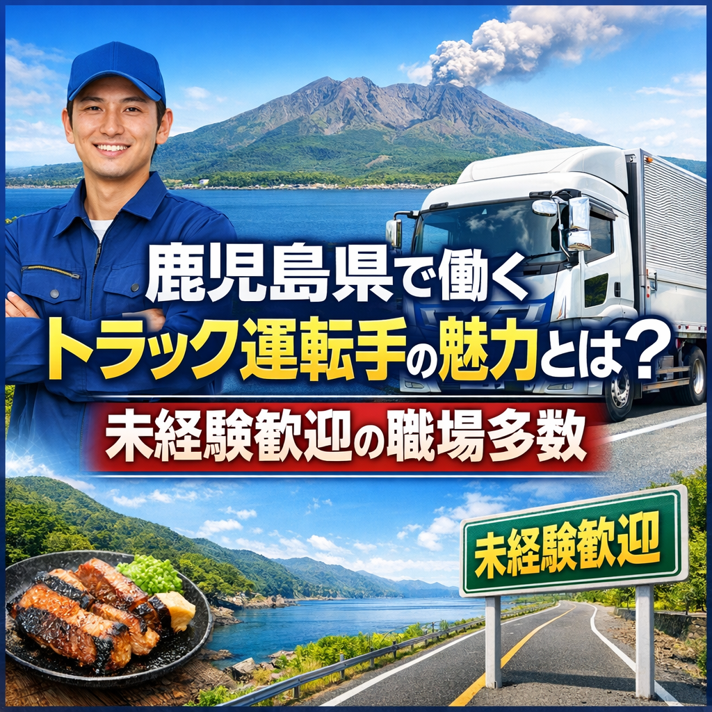 鹿児島県で働くトラック運転手の魅力とは?未経験歓迎の職場多数